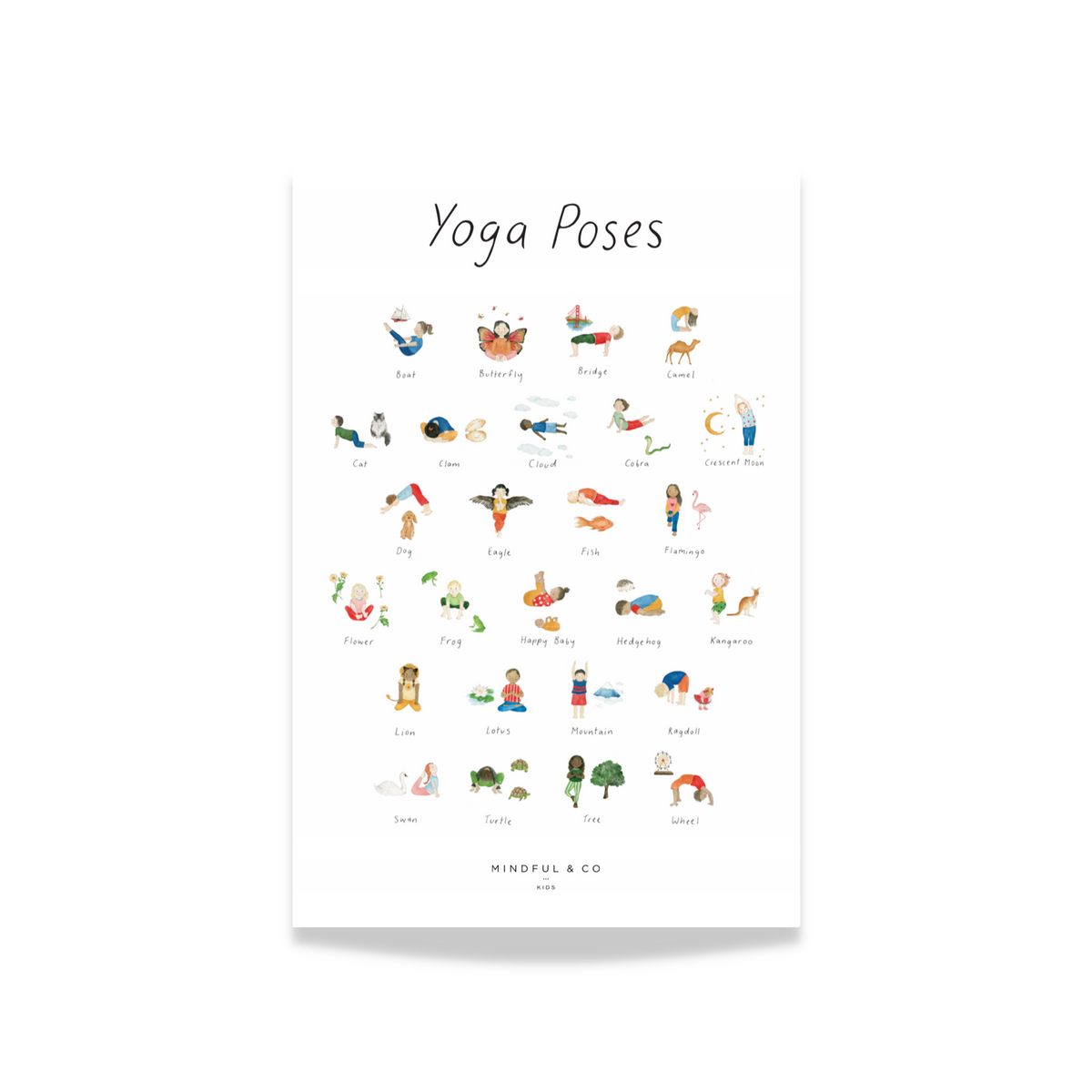 kids yoga poses printable
