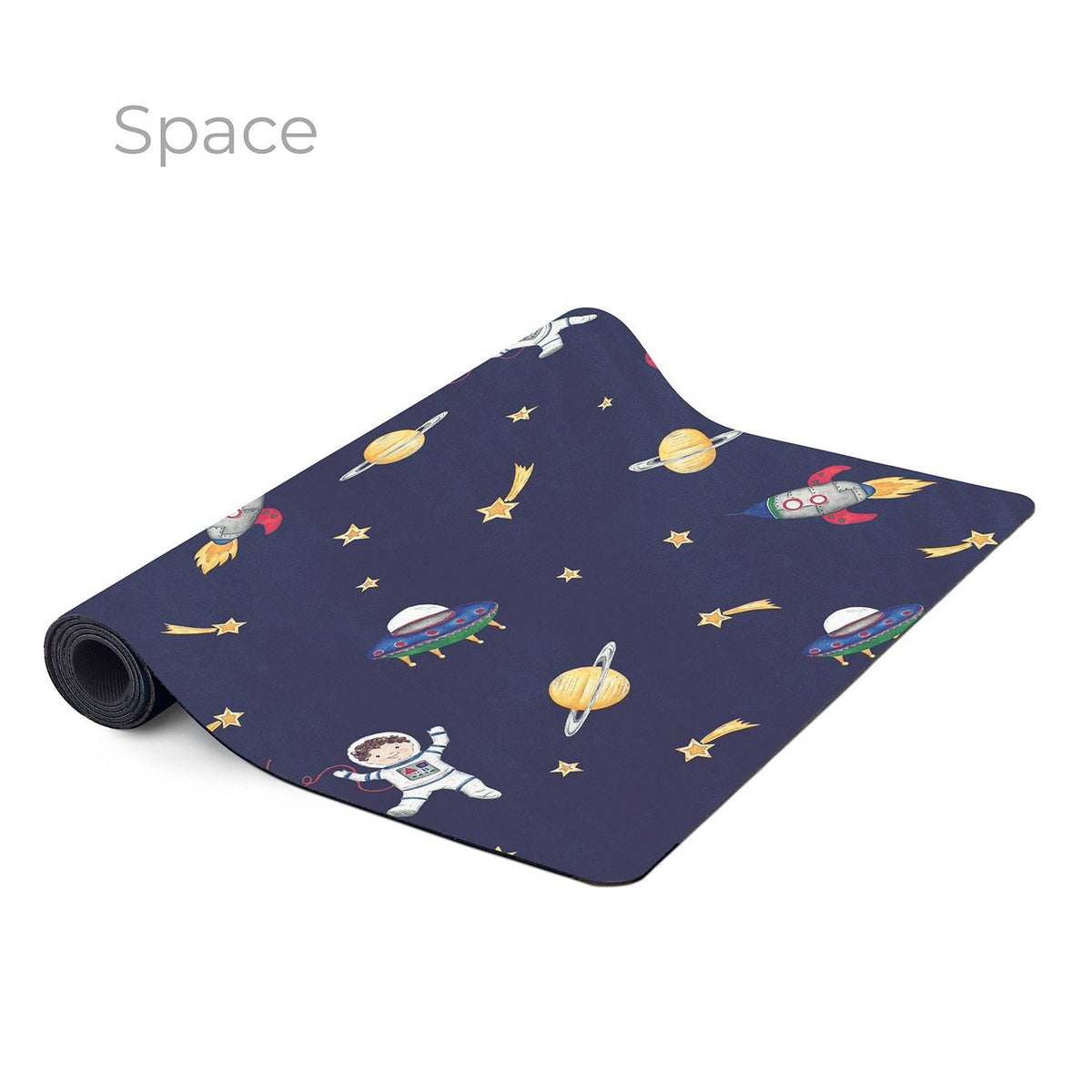 Fun kid sized yoga mat, with poses printed right on the mat